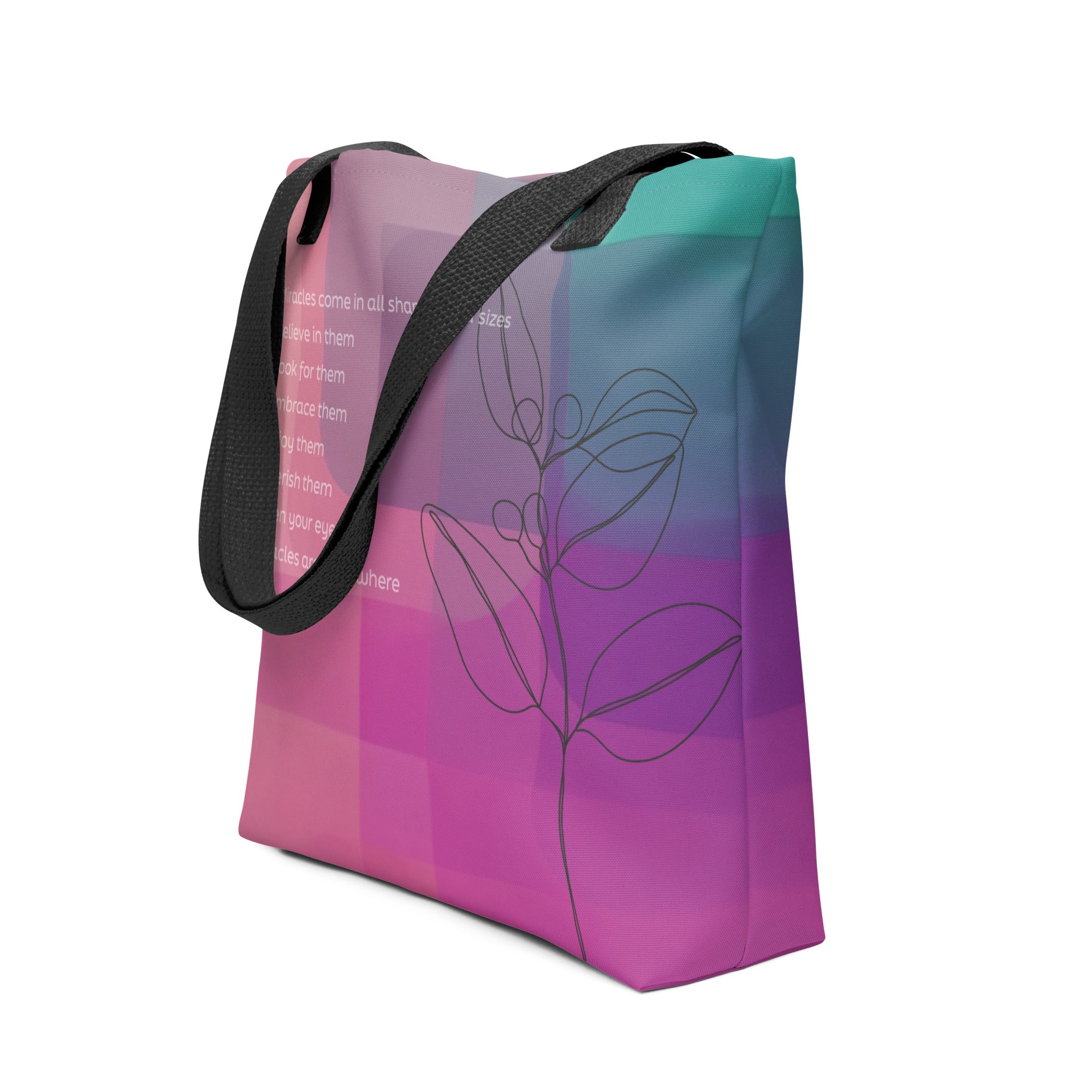 "Miracles Are Everywhere" Tote bag