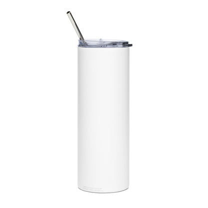 &quot;Show up, Step out, and Shine!&quot; White Stainless steel tumbler